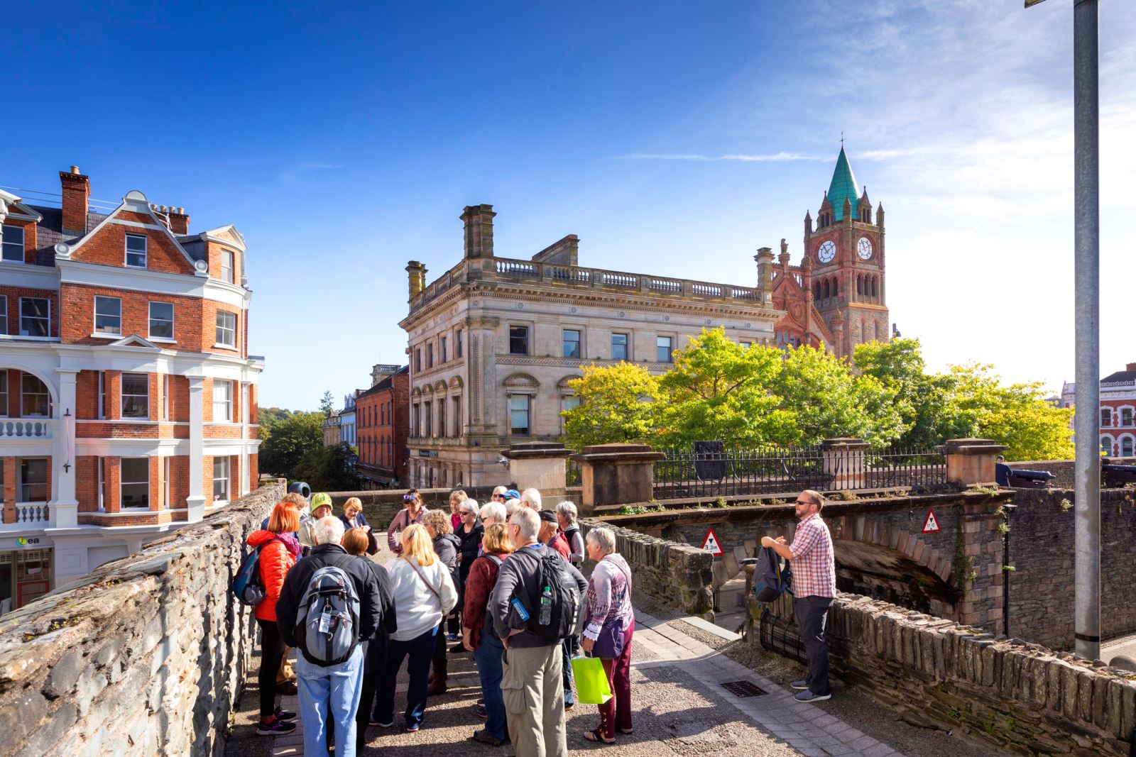 17th century City Walls in Derry Londonderry